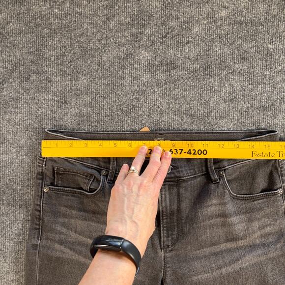 LOFT Modern Skinny Jeans Gray Black Faded Wash Size 30/10 Women’s Stretch Denim - Picture 7 of 9